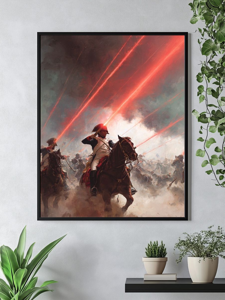 Epic Battle Scene — Fine Art Print. — room view 4