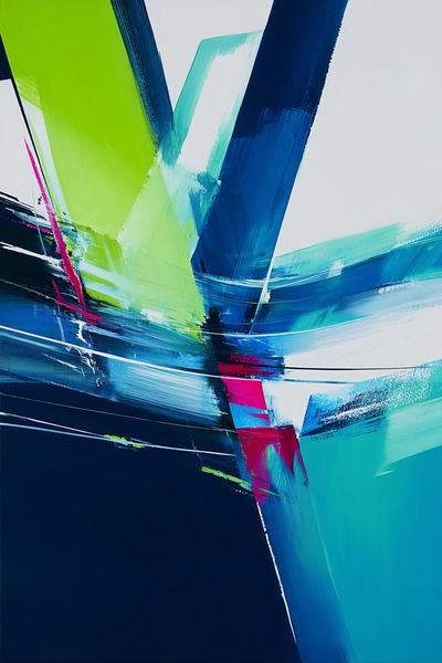 Abstract Colorful Lines Poster. poster print