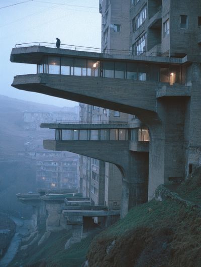 Brutalist Architecture at Dusk — Photography Print.