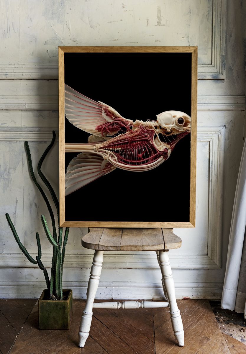 Anatomy of a Bird — Fine Art Print. — room view 1