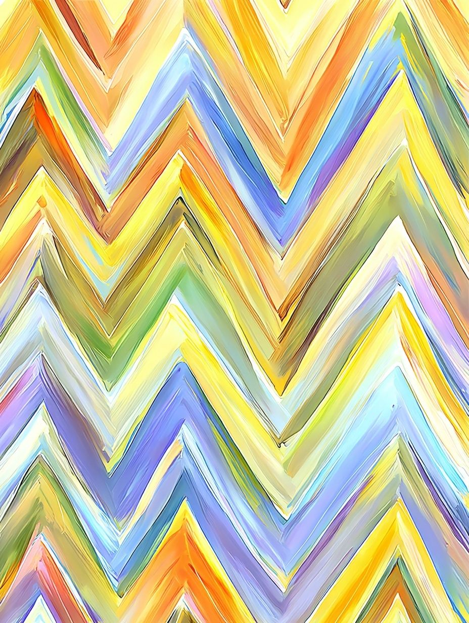 Colorful Chevron Abstract Poster. poster detail