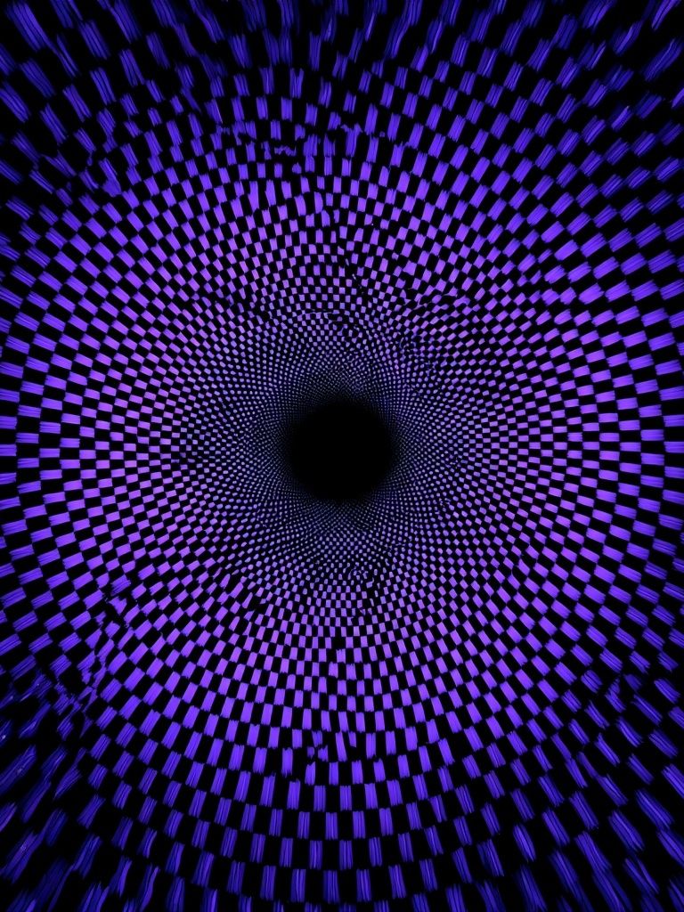 Purple Vortex Optical Illusion Poster. poster — abstract art