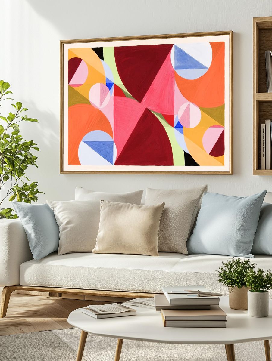 Area Broken Perpendiculars (ca.1934) painting. — room view 2