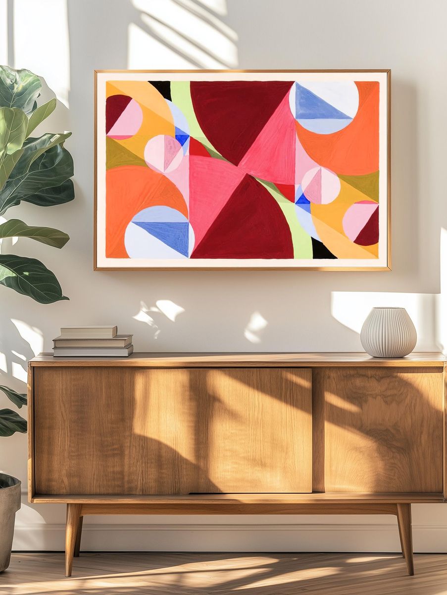 Area Broken Perpendiculars (ca.1934) painting. — room view 3