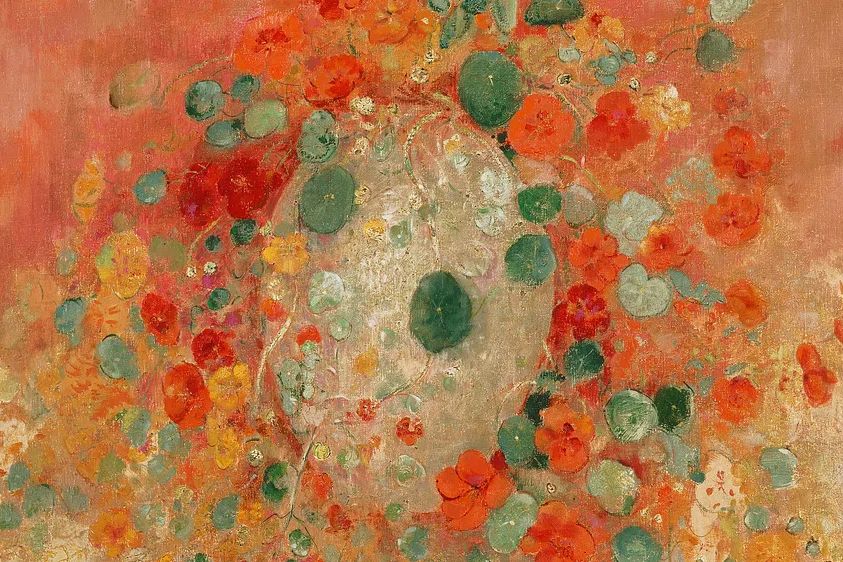 Floral Abstract Garden Poster. poster detail