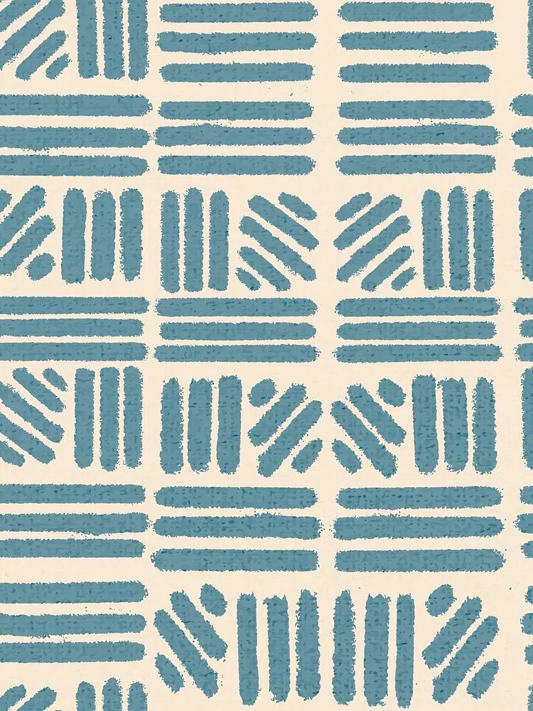 Geometric Blue Pattern Poster. poster — abstract art