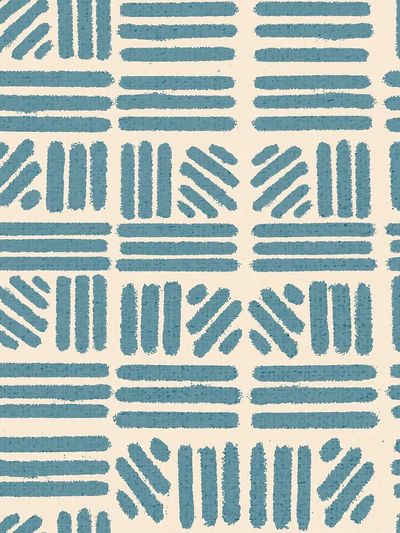 Geometric Blue Pattern Poster. poster