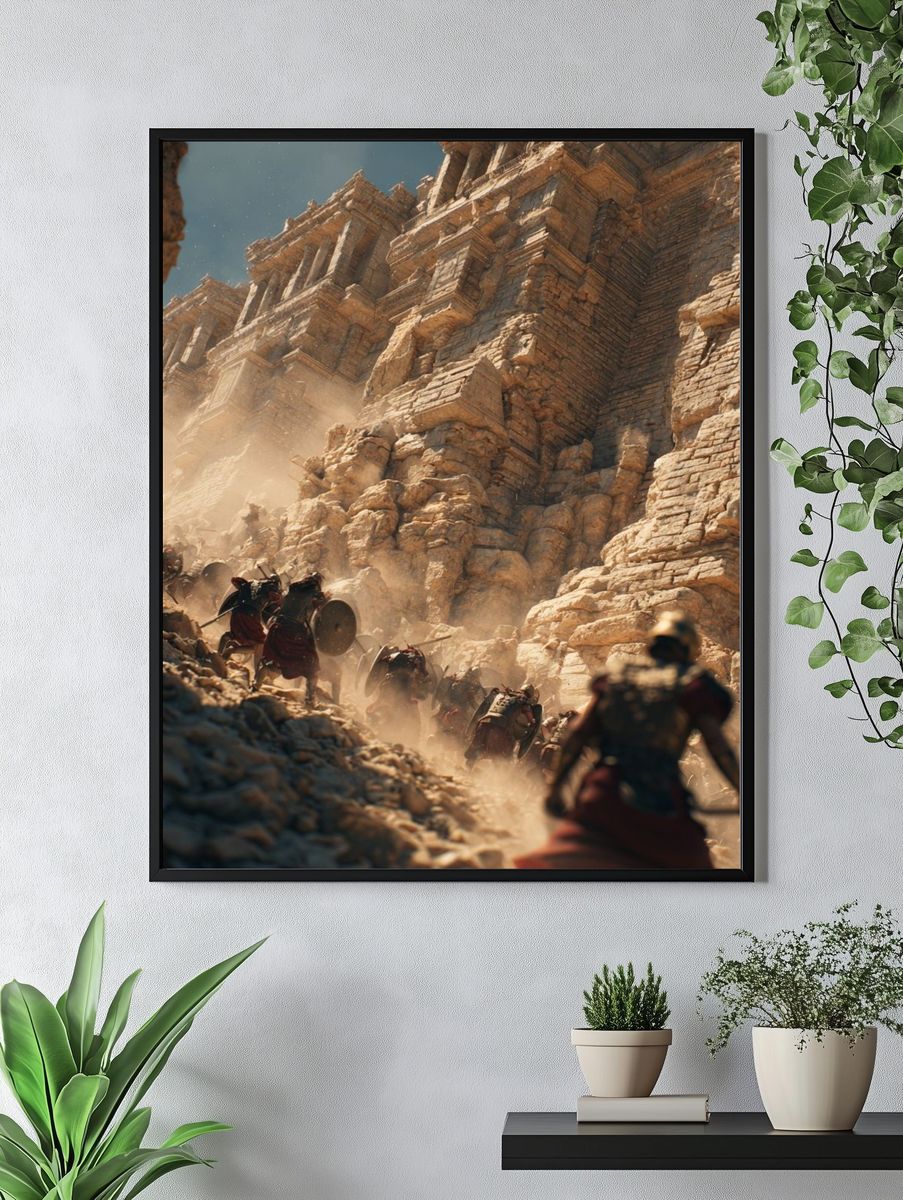 Ancient Warriors — Epic Battle Print. — room view 4