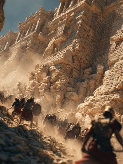 Ancient Warriors — Epic Battle Print. poster print