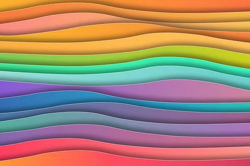 Colorful papers. poster — abstract art