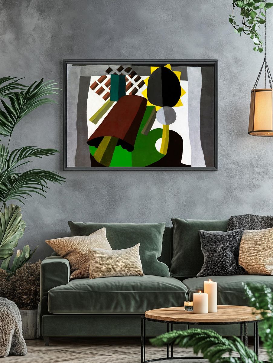 Geometric Still Life Abstract Poster. — room view 4