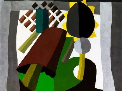 Geometric Still Life Abstract Poster. poster print