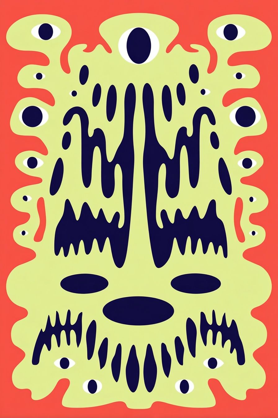 Psychedelic Eye Abstract Poster. poster — abstract art