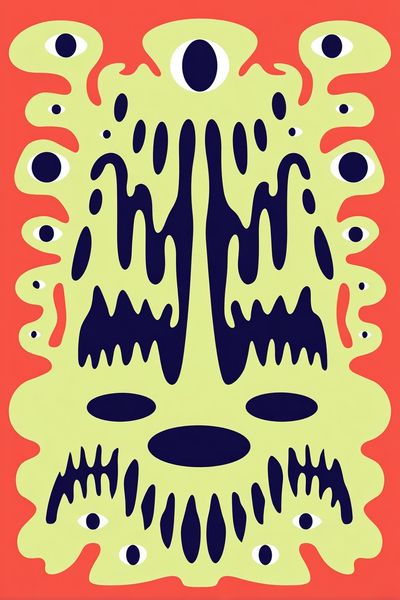 Psychedelic Eye Abstract Poster. poster print