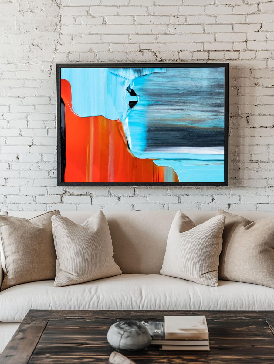 Colorful textured background wallpaper, abstract. — room view 1
