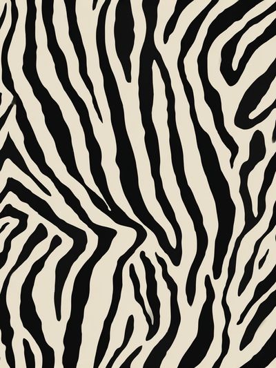 Zebra Stripe Abstract Print. poster