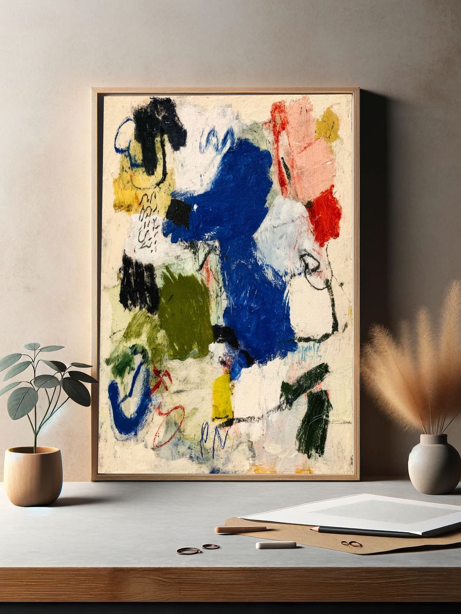 Abstract Color Field Poster. — room view 2