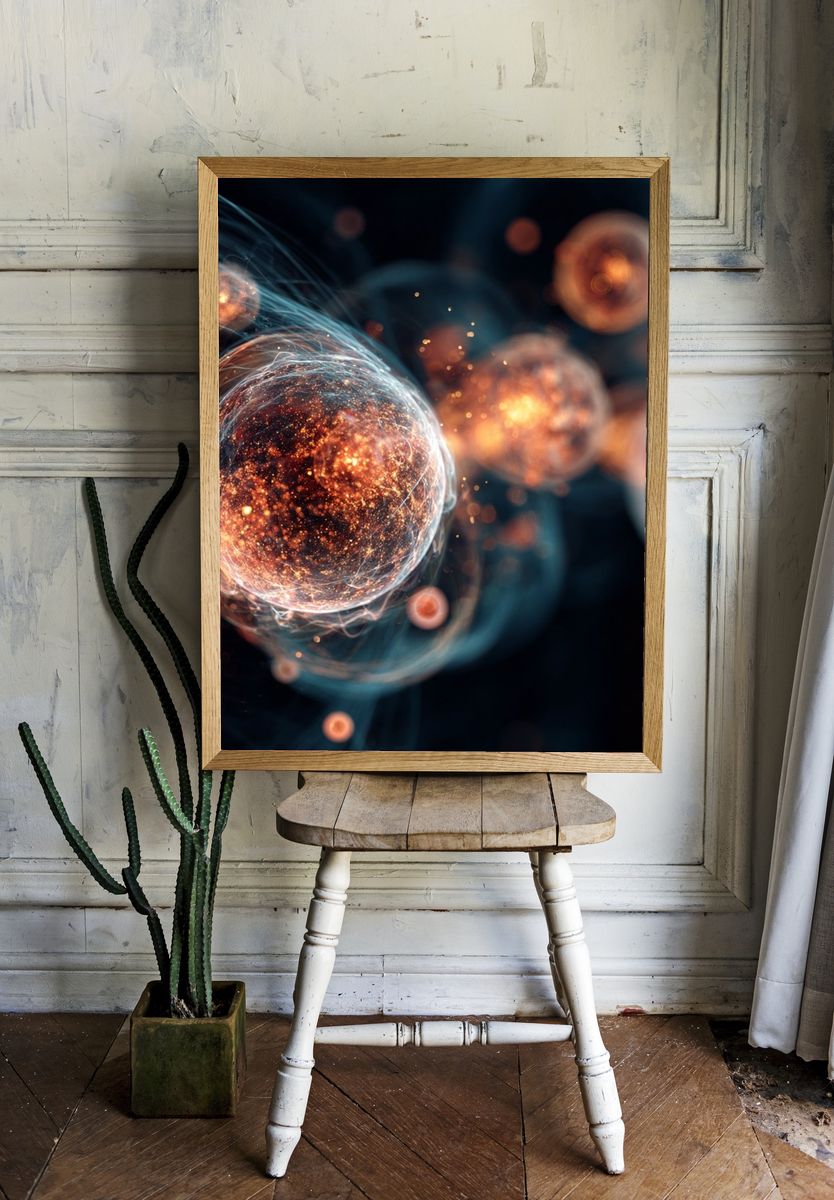 Cosmic Energy — Abstract Print. — room view 1