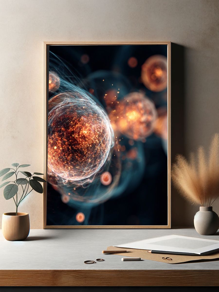 Cosmic Energy — Abstract Print. — room view 2