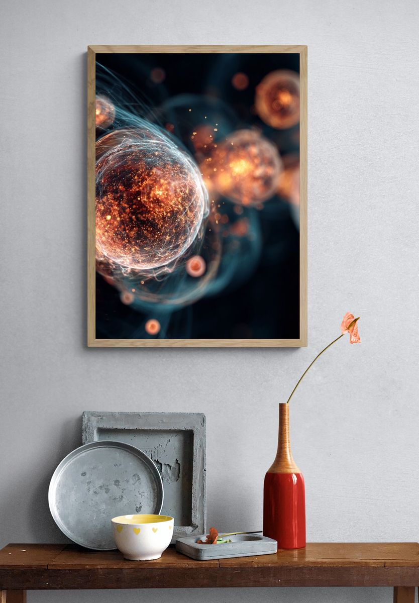Cosmic Energy — Abstract Print. — room view 3