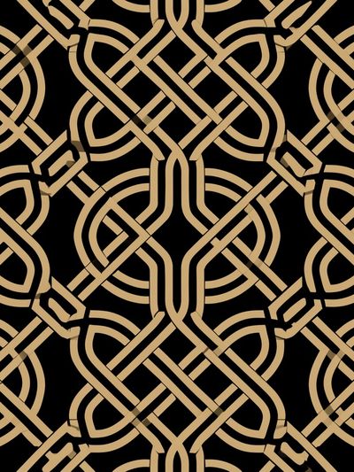Art Deco Knot Pattern Poster. poster print