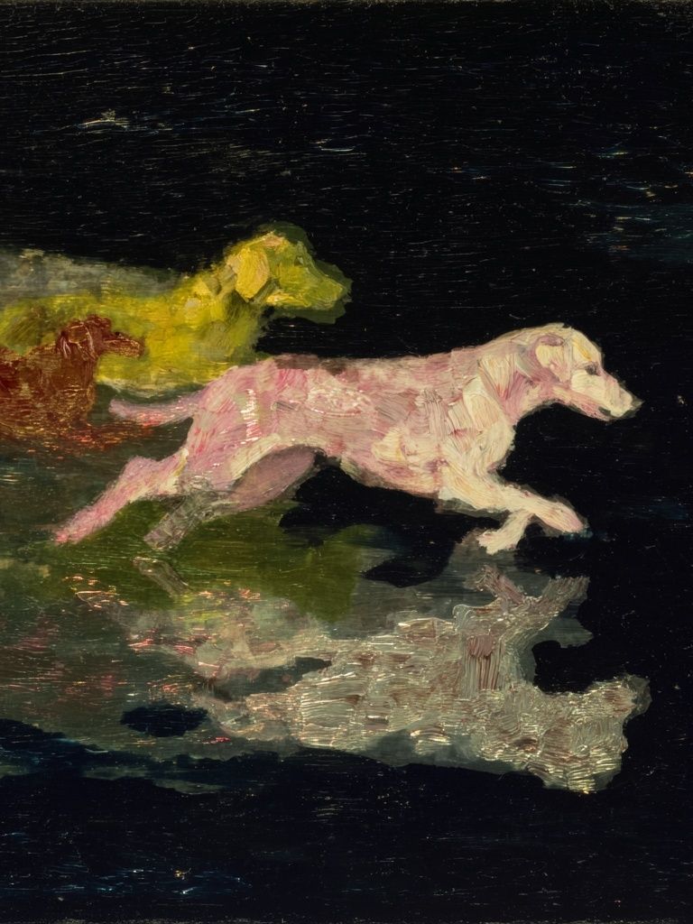 Running Dogs — Fine Art Print. poster detail
