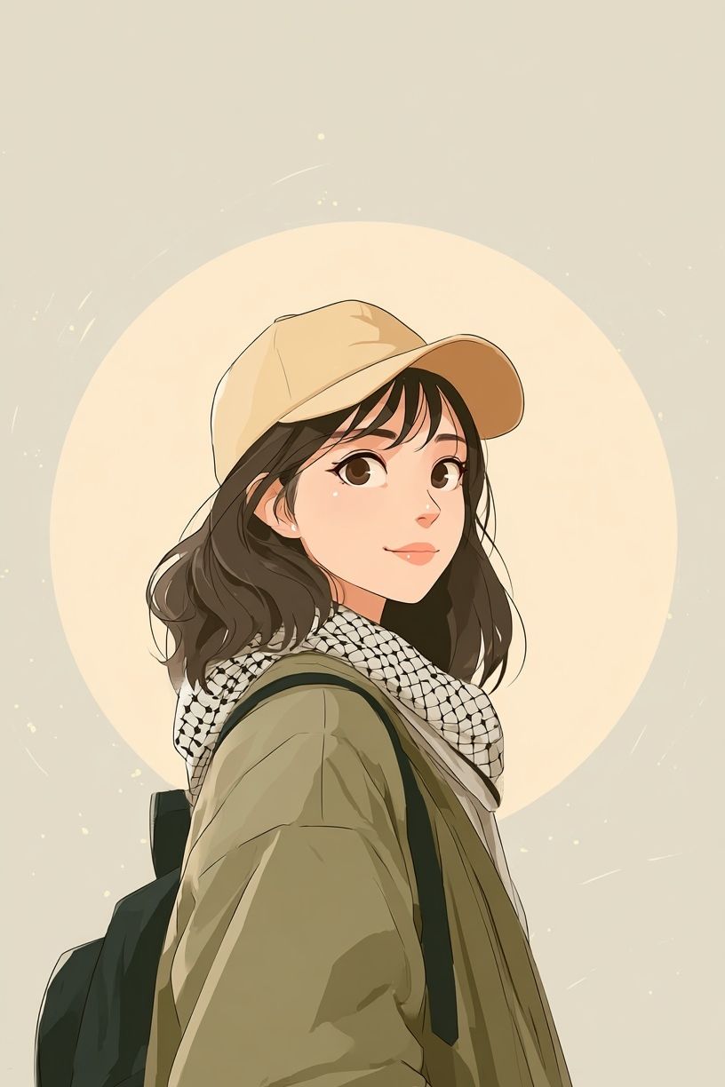 Casual Girl — Aesthetic Print. poster detail