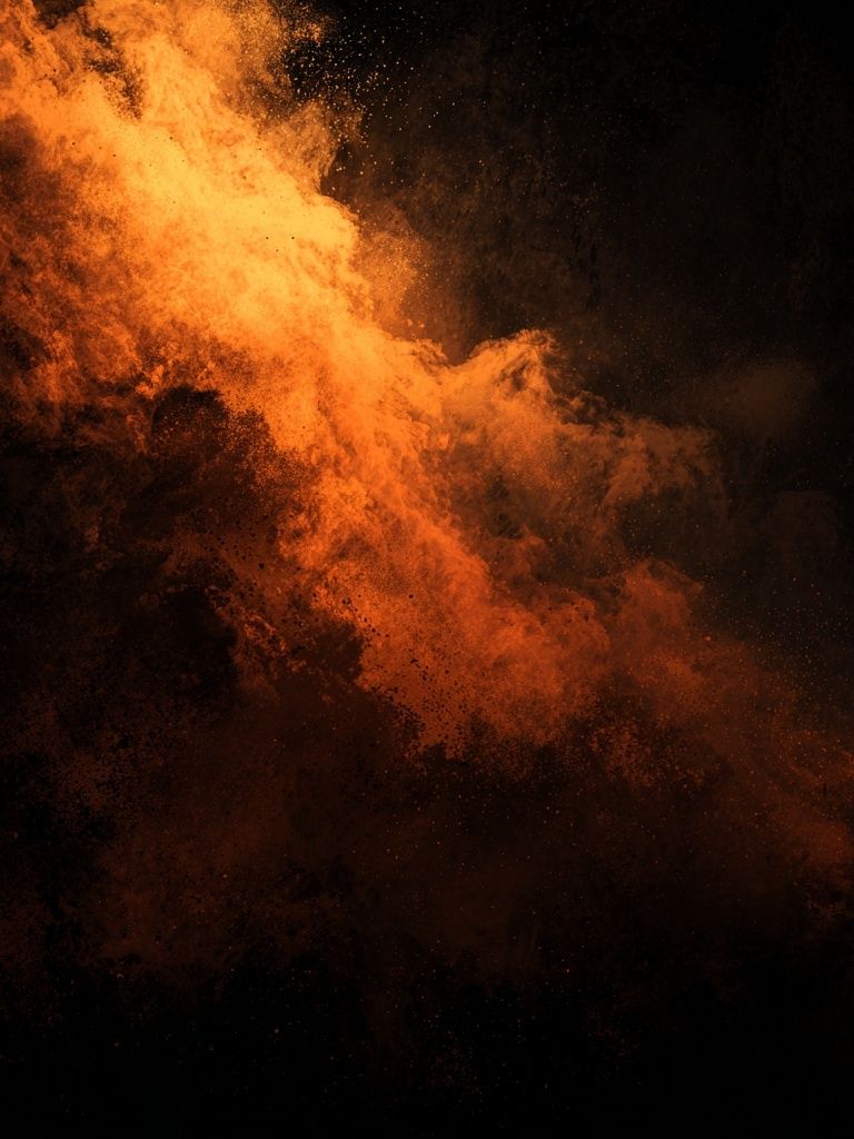 Fiery Abstract Explosion Poster. poster detail