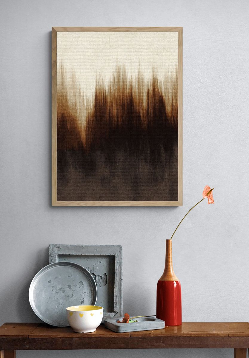 Abstract Forest Landscape Poster. — room view 3