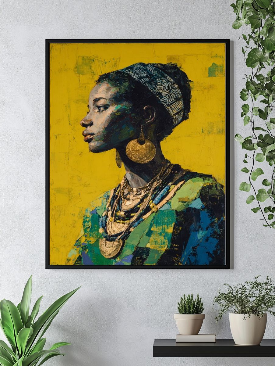 African Woman Portrait — Fine Art Print. — room view 4