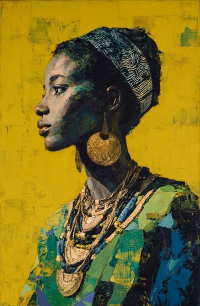 African Woman Portrait — Fine Art Print. poster print