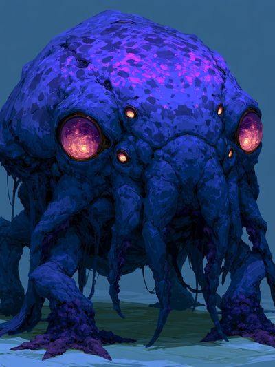 Alien Creature Digital Art Poster. poster print