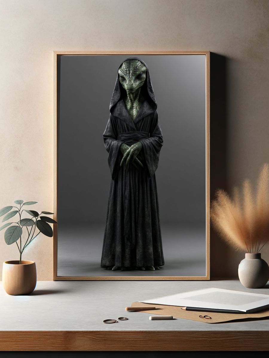 Alien Sage Portrait Print. — room view 2