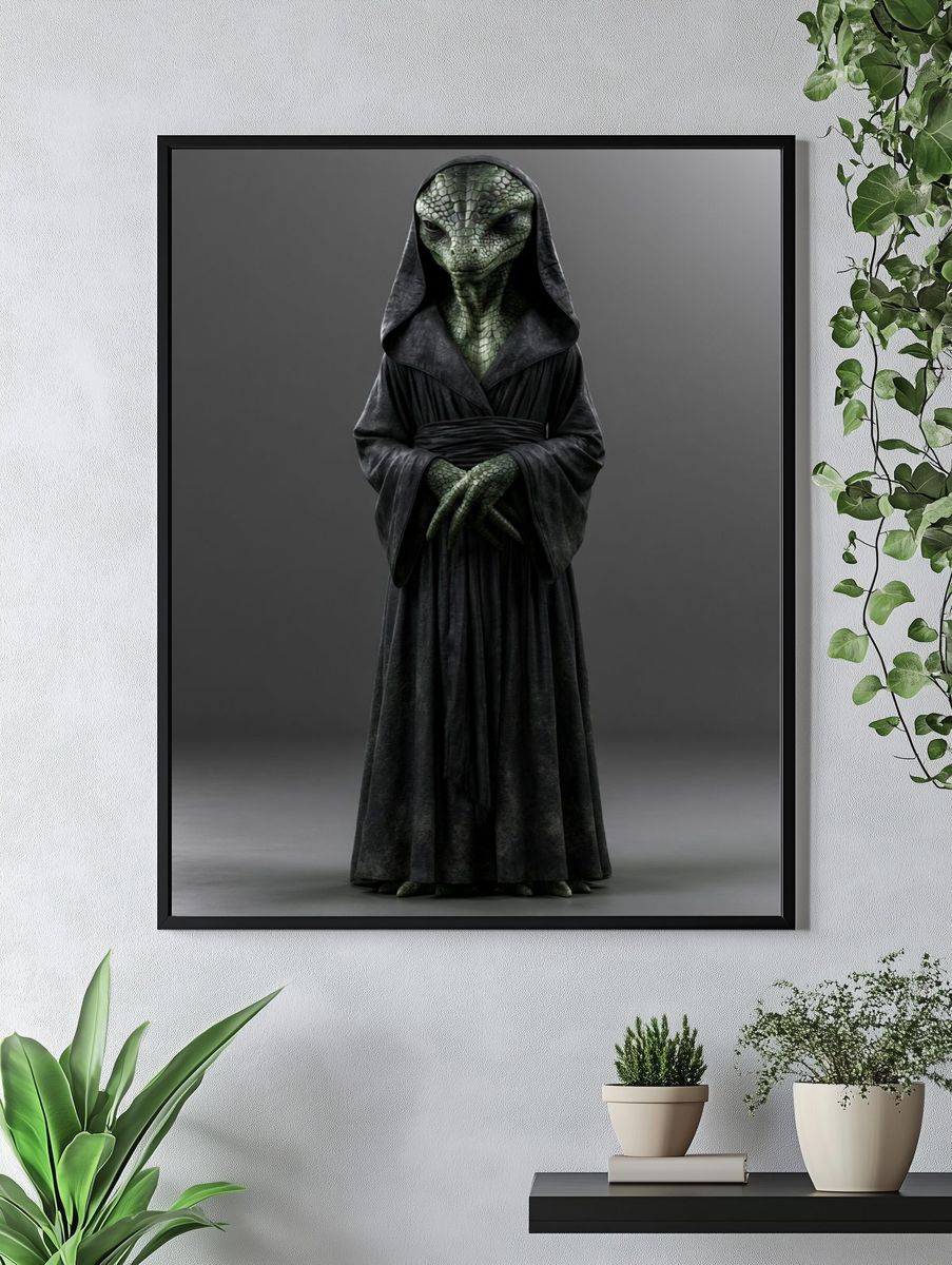 Alien Sage Portrait Print. — room view 4