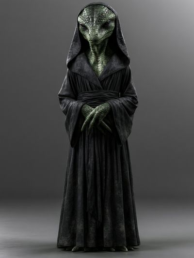 Alien Sage Portrait Print. poster print