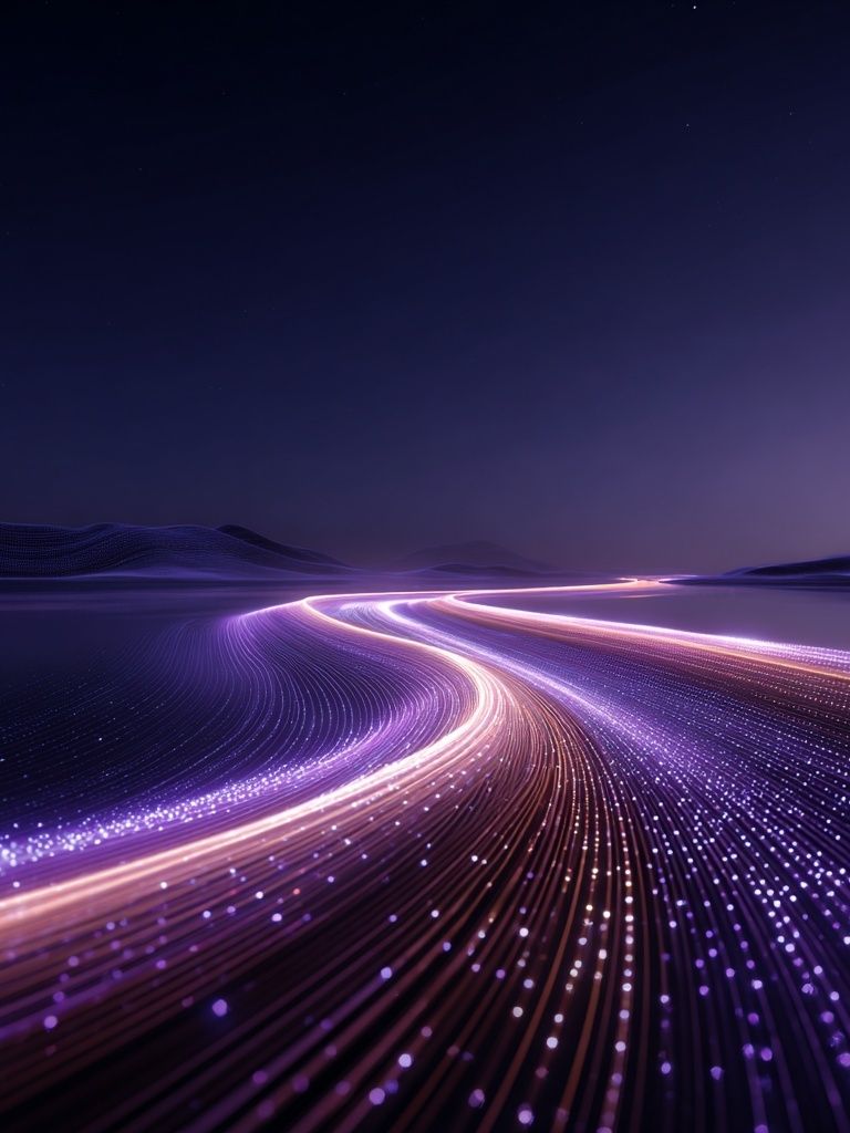 Abstract Light Trails Poster. poster — abstract art