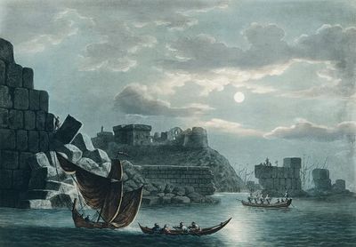Island Tortosa Views Ottoman Dominions. poster