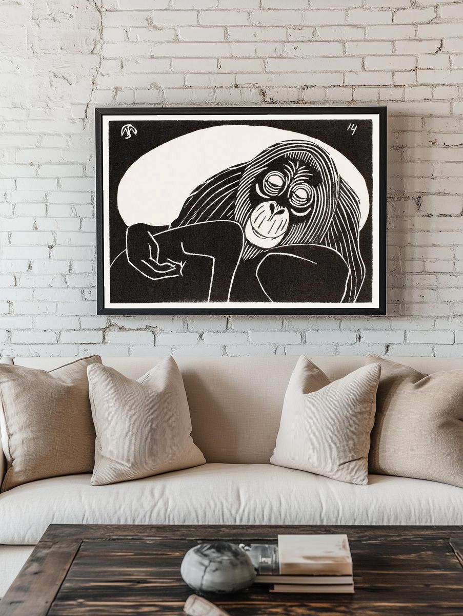 Orangutan (Orangoetan) (1914) print high. — room view 1