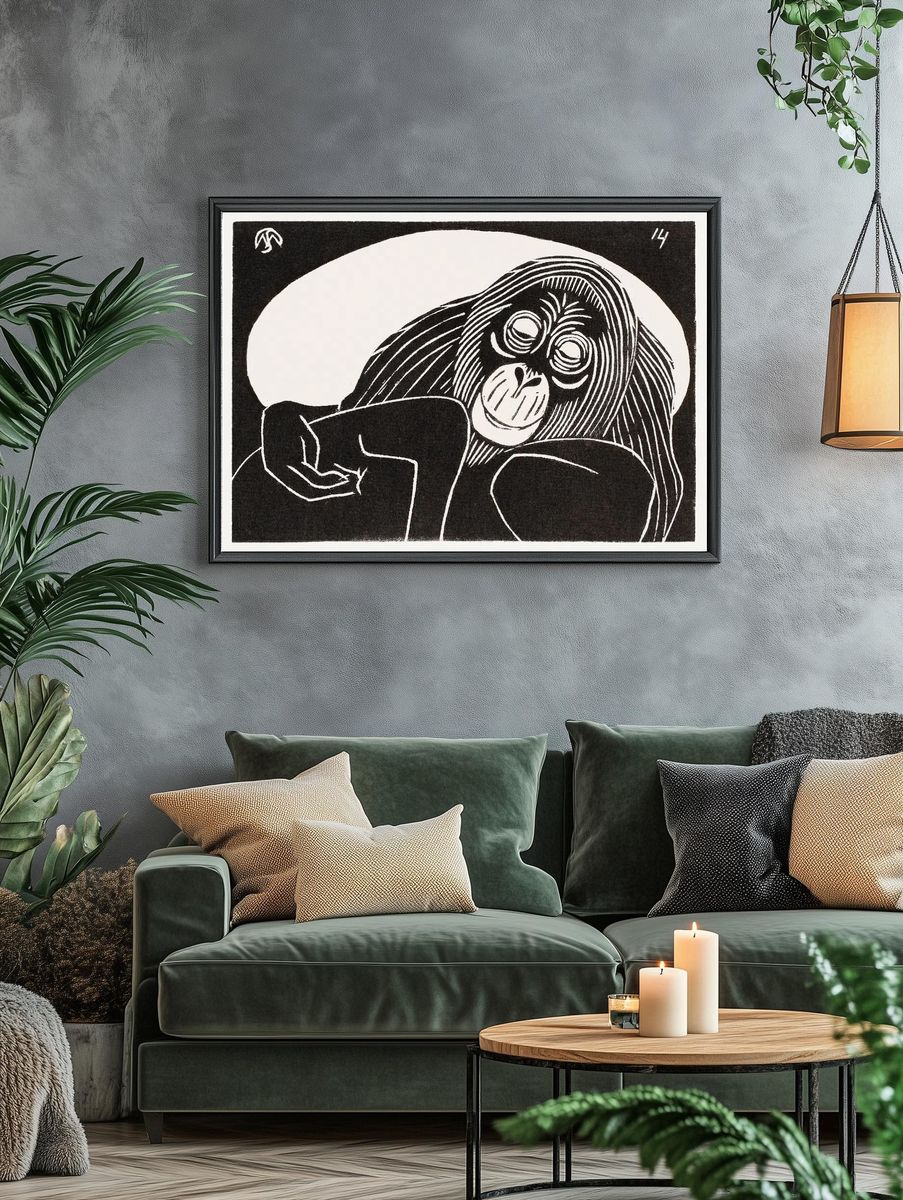 Orangutan (Orangoetan) (1914) print high. — room view 4