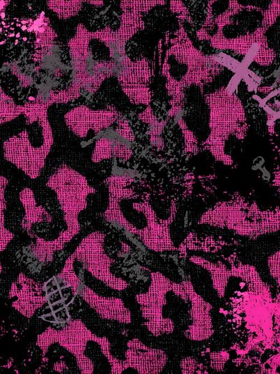 Pink Leopard Print Abstract Poster. poster print