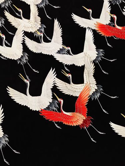 Furisode Myriad Flying Cranes (1910–1920). poster print