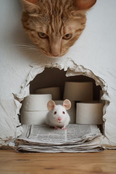 Cat and Mouse Photography Poster. poster