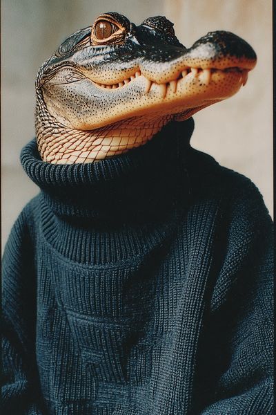 Alligator Portrait Photography Poster. poster print