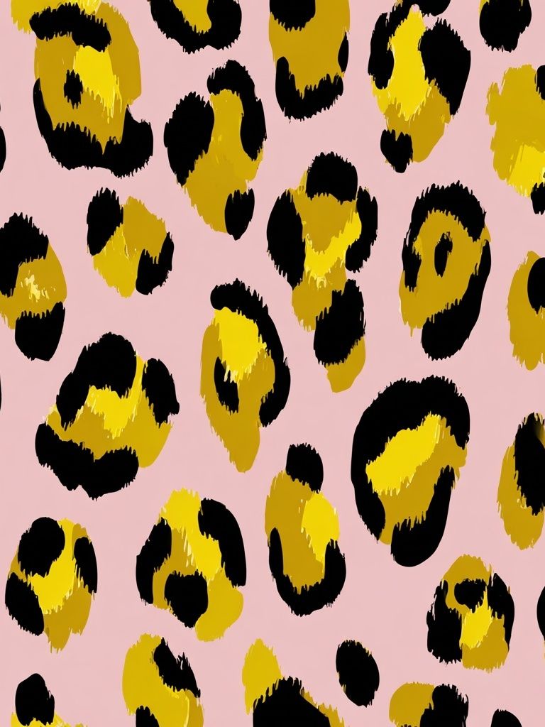 Pink Leopard Spots Abstract Print. poster — animals art