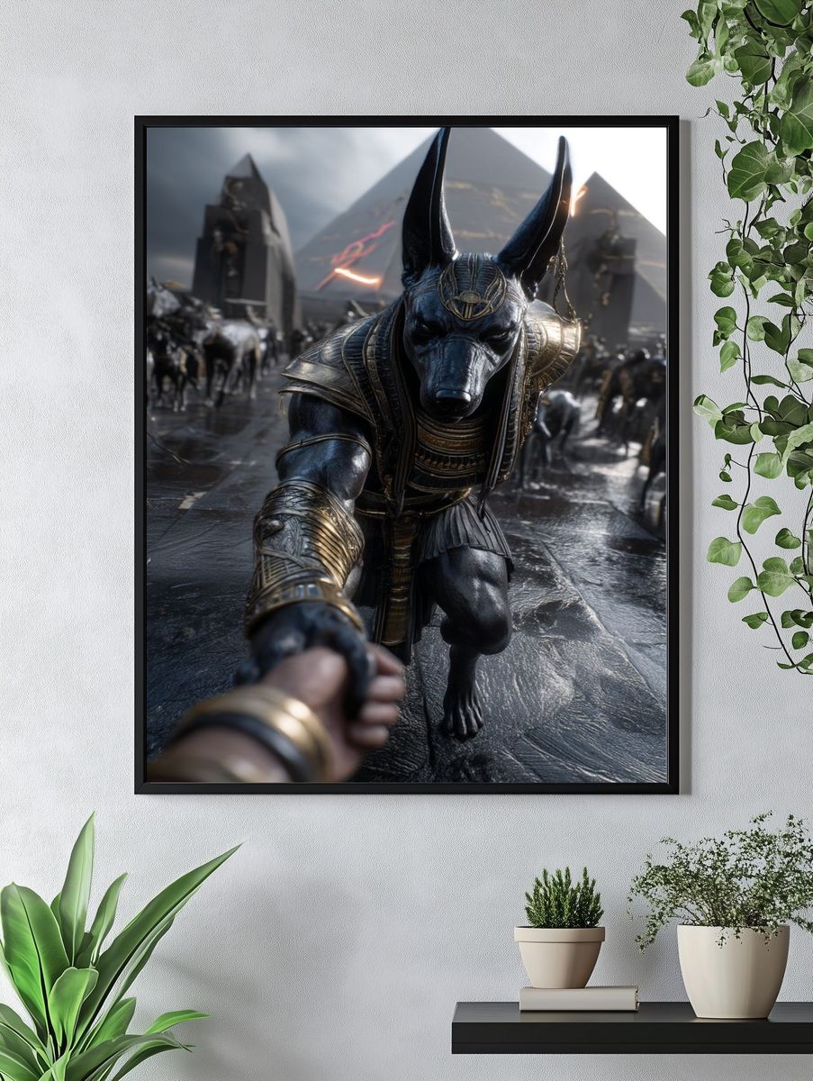 Anubis Pyramid Scene Fantasy Poster. — room view 4