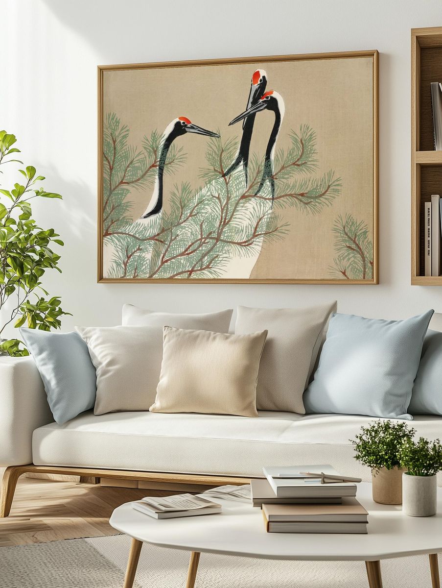 Cranes Momoyogusa–Flowers Hundred Generations (1909). — room view 2
