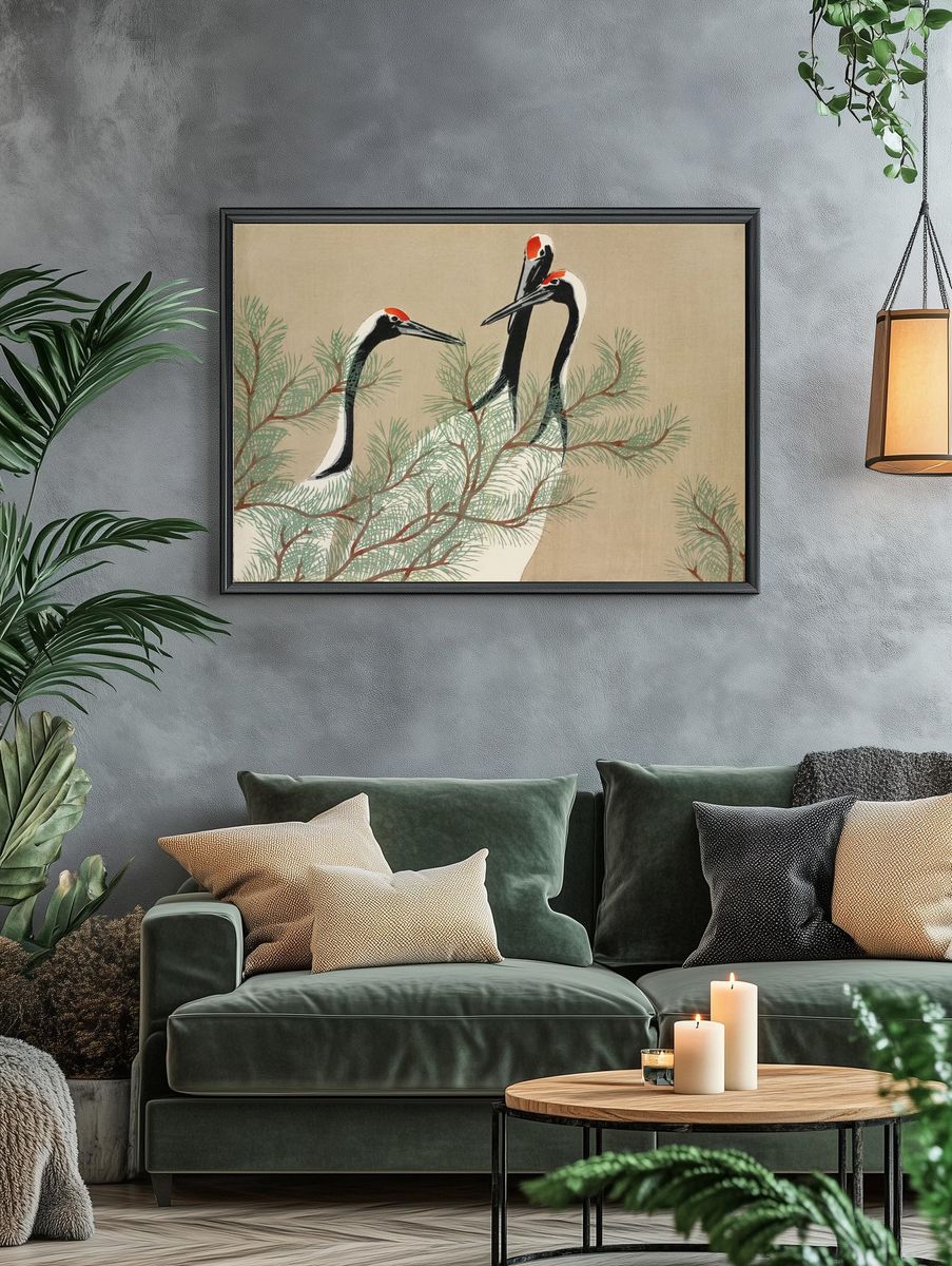 Cranes Momoyogusa–Flowers Hundred Generations (1909). — room view 4