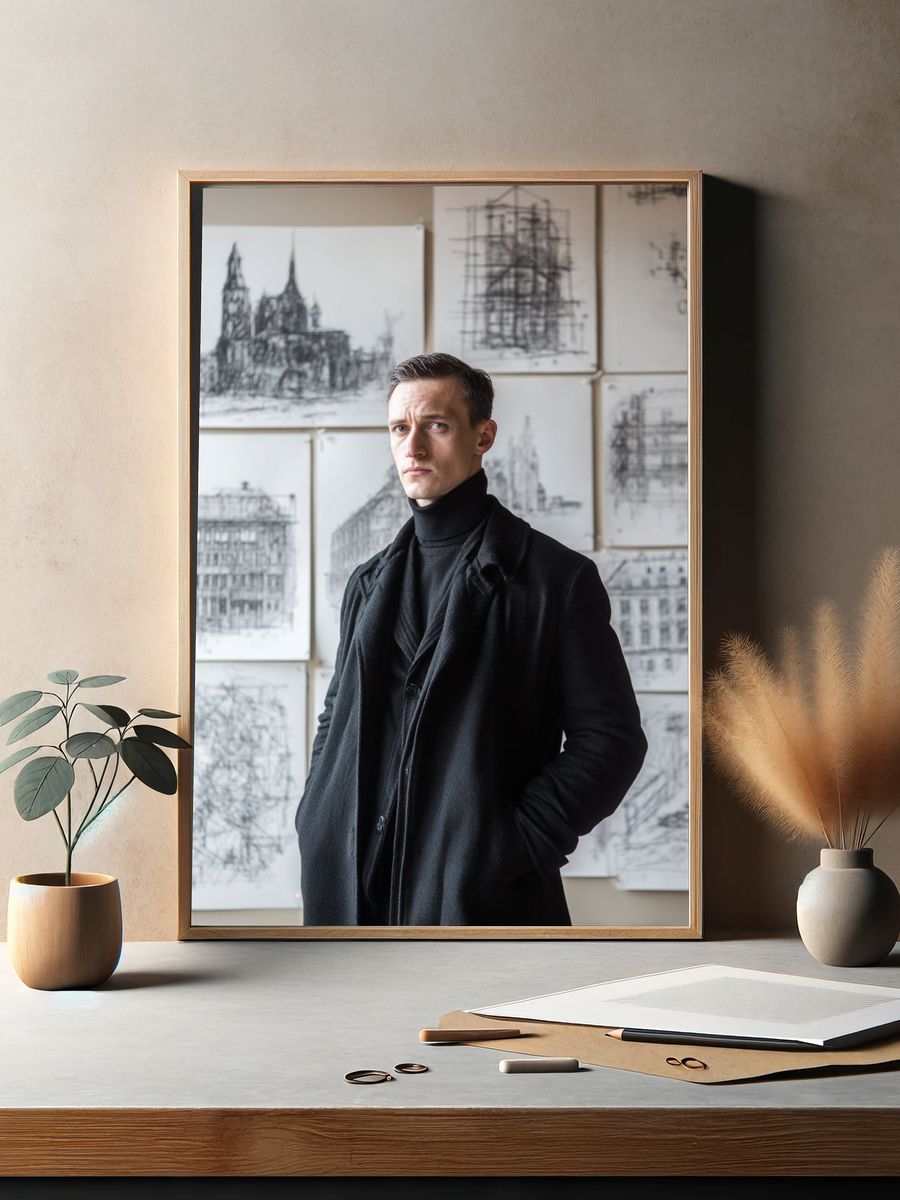 Architect Portrait Photography Poster. — room view 2