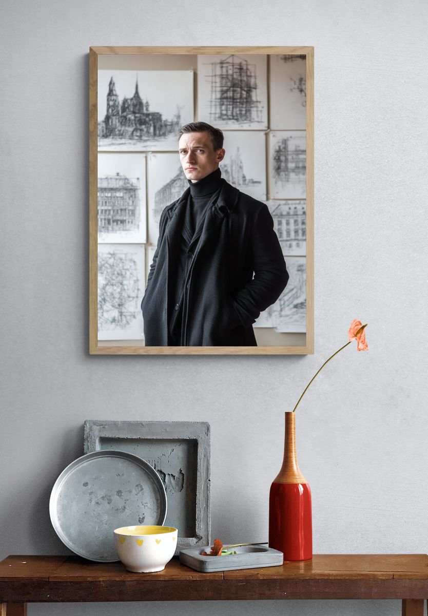 Architect Portrait Photography Poster. — room view 3