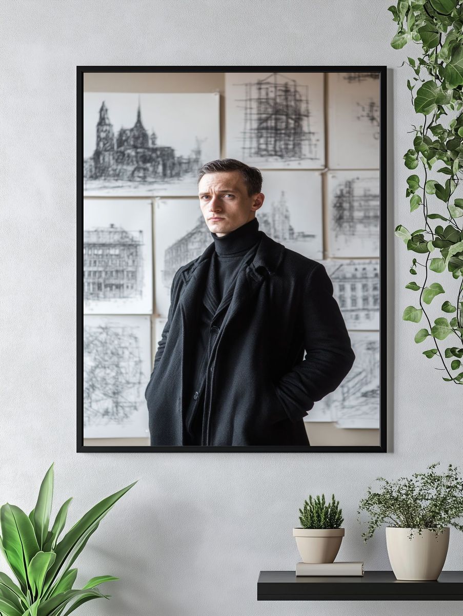 Architect Portrait Photography Poster. — room view 4